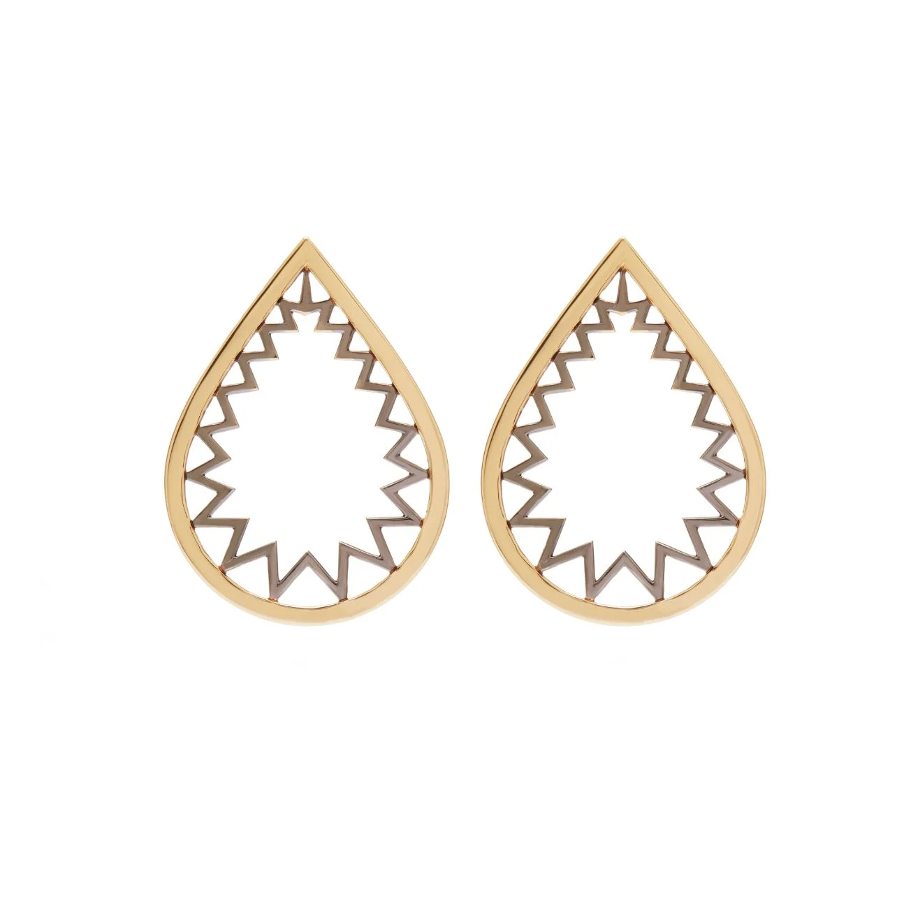 18k yellow-gold earrings