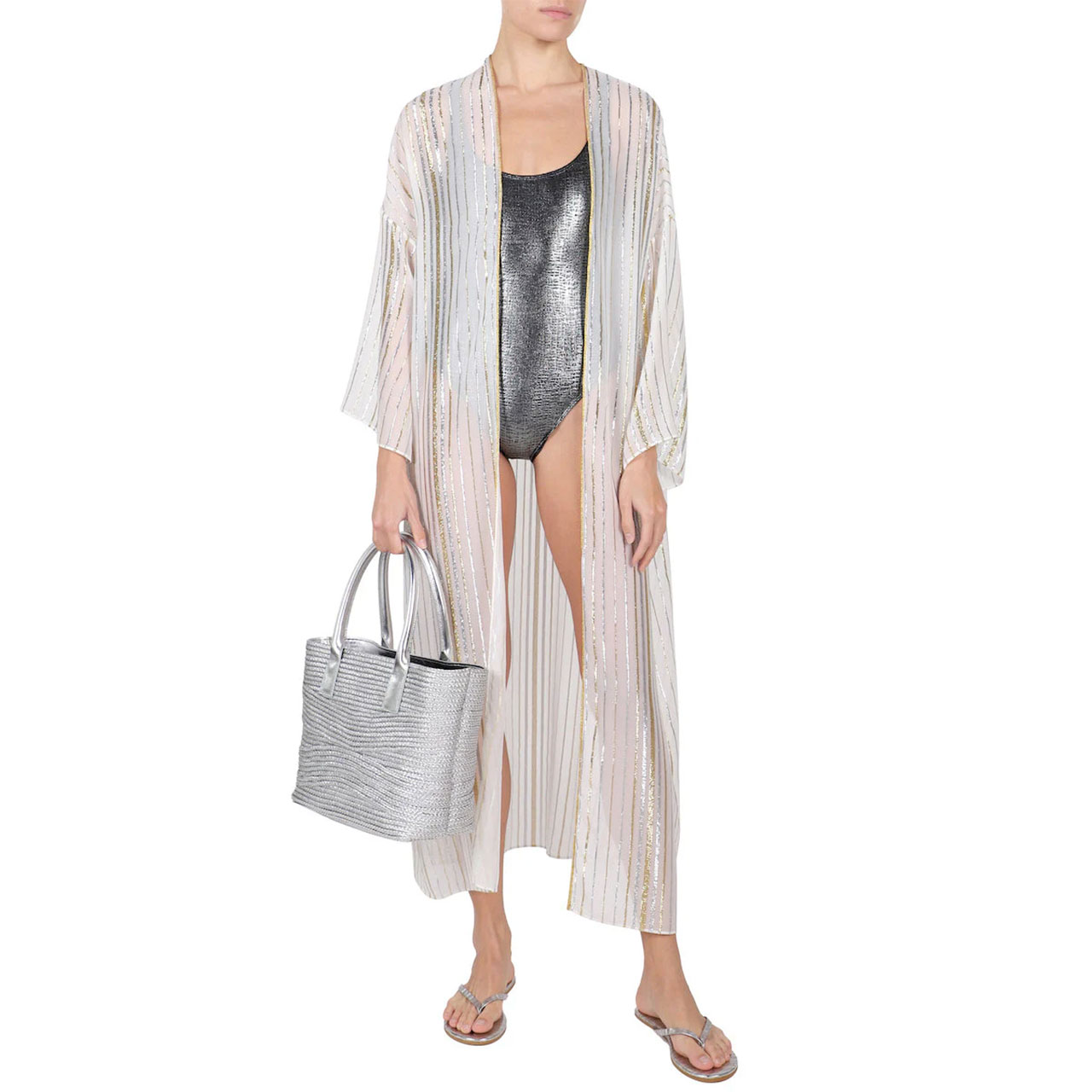 Metallic stripe cover up