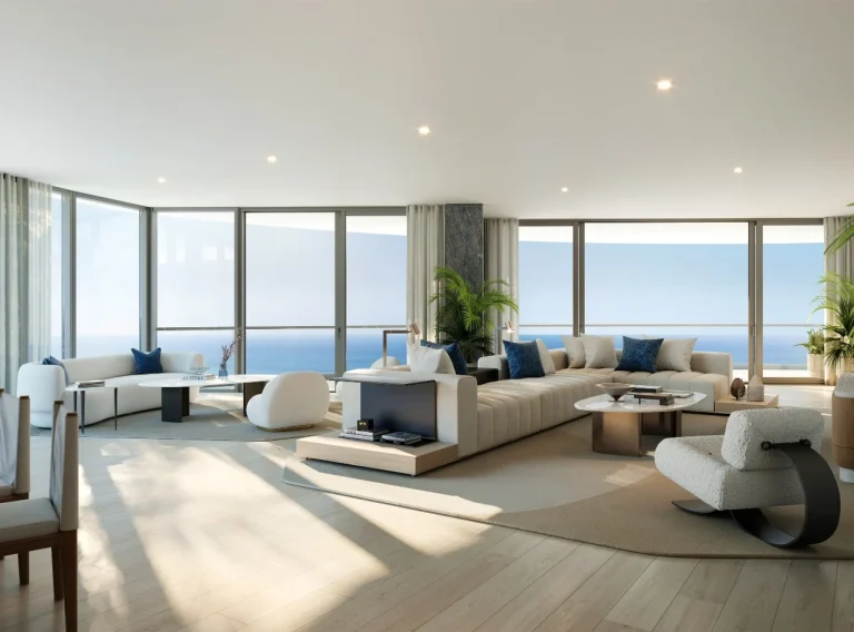 Oversized terraces offer unobstructed ocean views